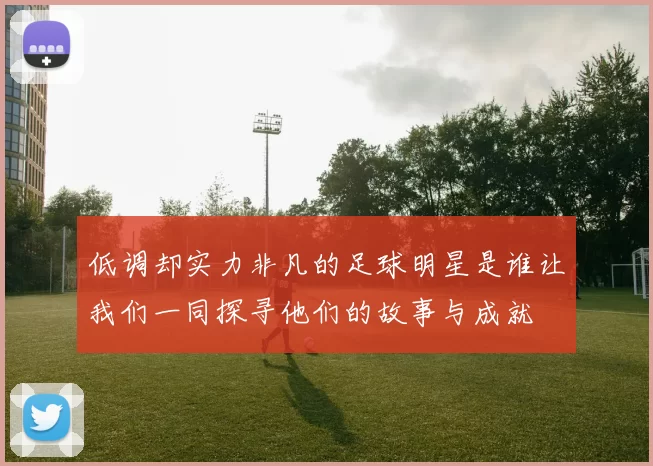 低调却实力非凡的足球明星是谁让我们一同探寻他们的故事与成就