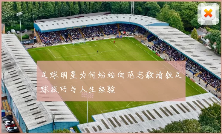 足球明星为何纷纷向范志毅请教足球技巧与人生经验